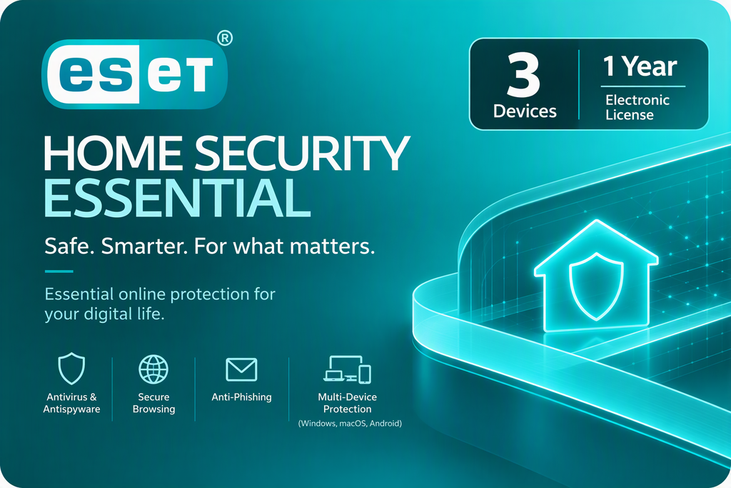 ESET Home Security Essential - 1 year - 3 devices
Marca: ESET | No. de parte: EHSEESD-1Y-3PPA
3 dispositivos